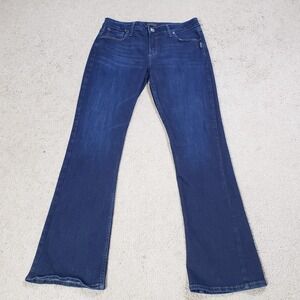 Silver Jeans Womens 31x31 Denim Avery Slim Boot Cut Dark Wash Mid Rise Stretch